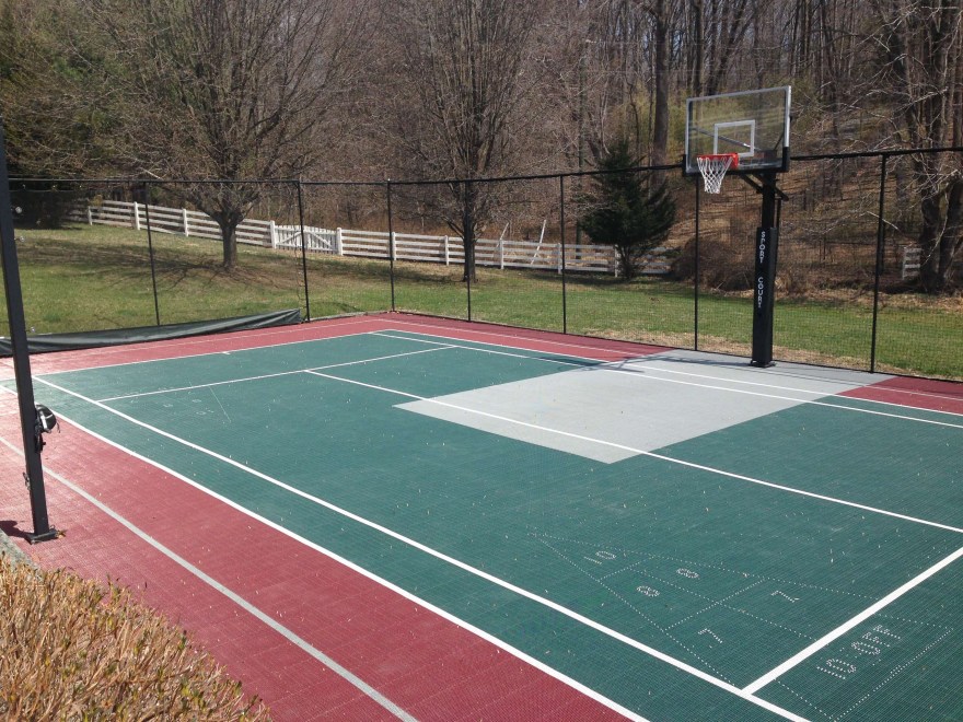 Picture of: Backyard Multi-Sport Court with Containment Netting System