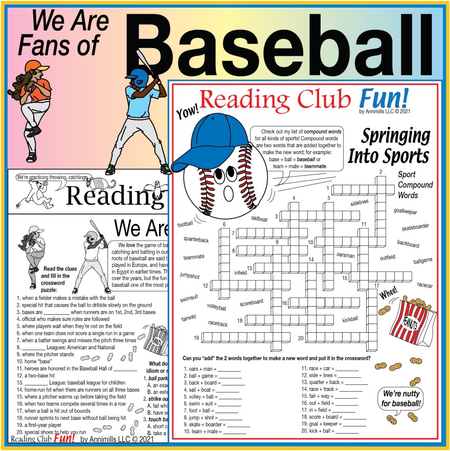 Picture of: Baseball and Spring Sports Printable Puzzles Set