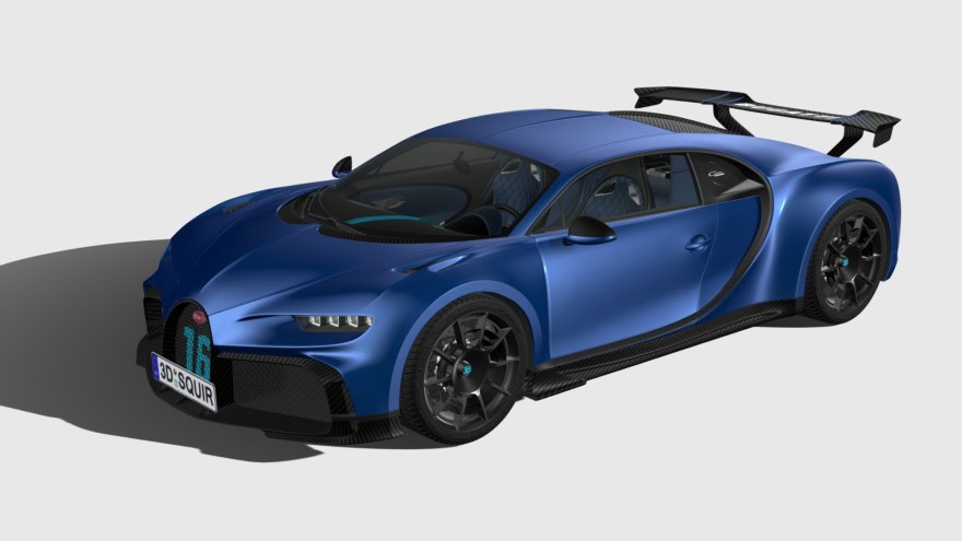 Picture of: Bugatti Chiron Pur Sport  – Buy Royalty Free D model by