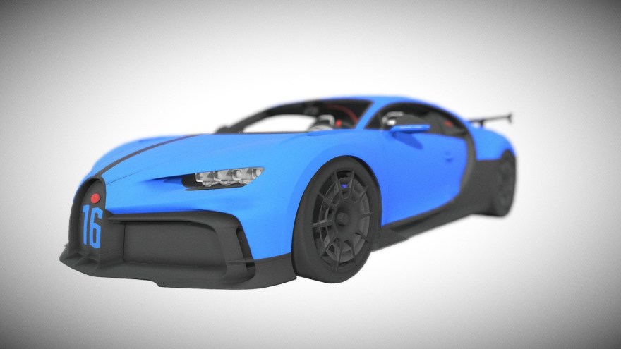 Picture of: Bugatti Chiron Pur Sport – D model by Chaserfan (@Chaserfan