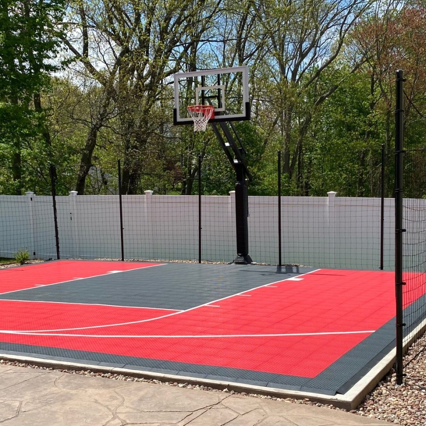 Picture of: Custom Basketball Barrier and Backstop Nets
