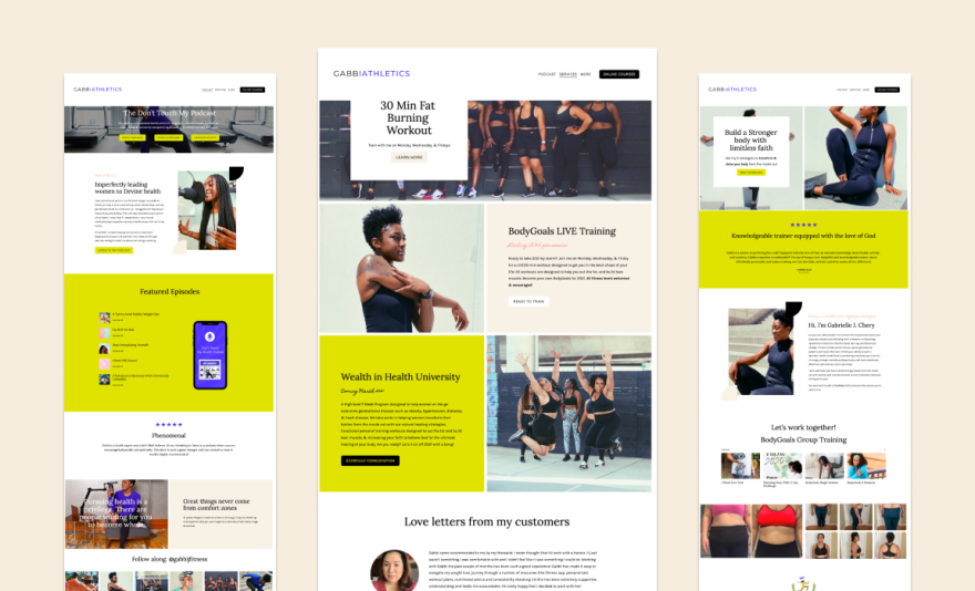Picture of: Dynamic Squarespace Website for a Sports Trainer — Applet Studio