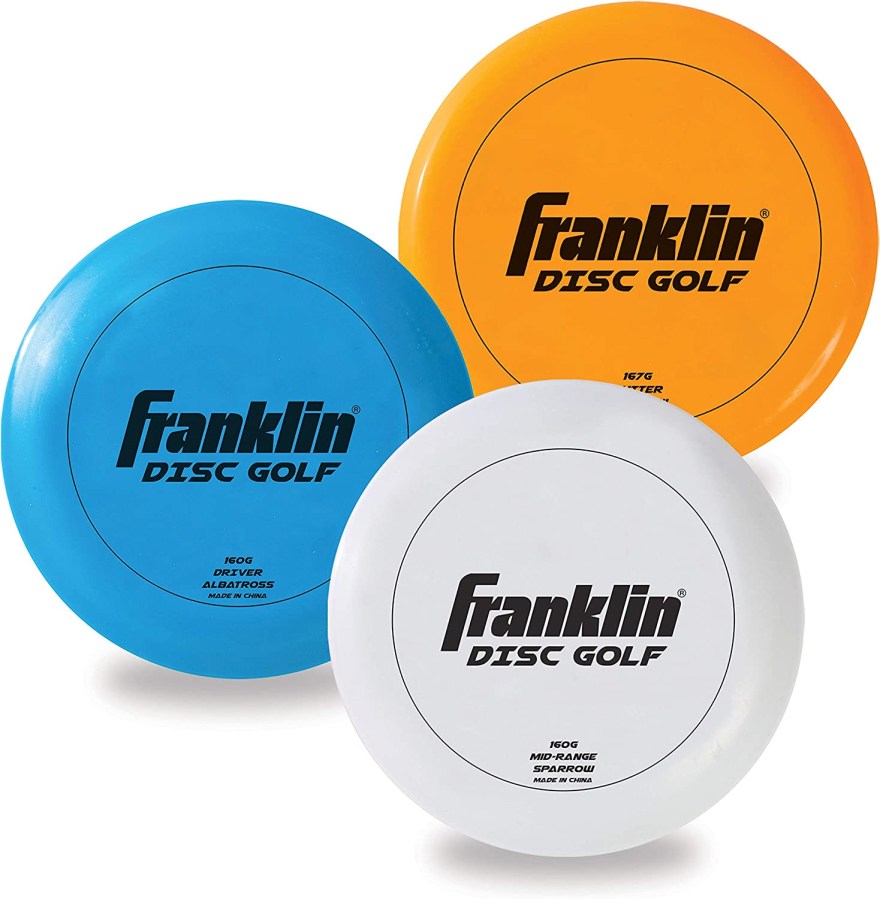 Picture of: Franklin Sports Disc Golf Körbe – Tragbare Disc Golf Ziel mit Ketten im  Lieferumfang enthalten – Disc Golf Korb Ständer Ausrüstung für Loch +