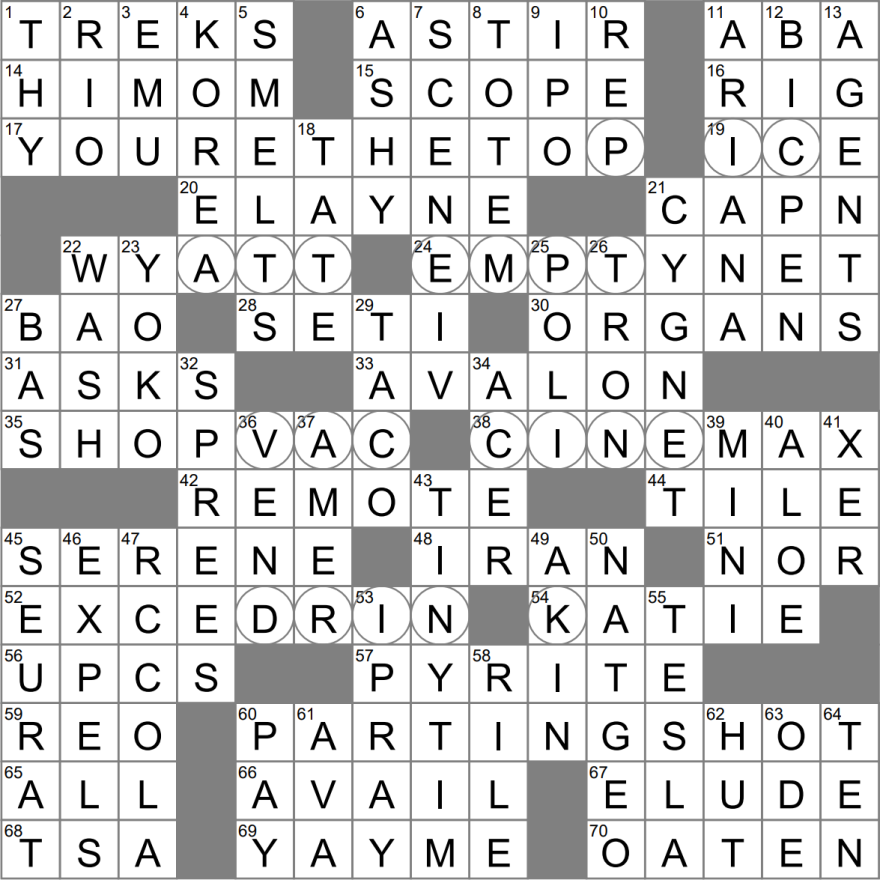 Picture of: LA Times Crossword  May , Thursday – LAXCrossword