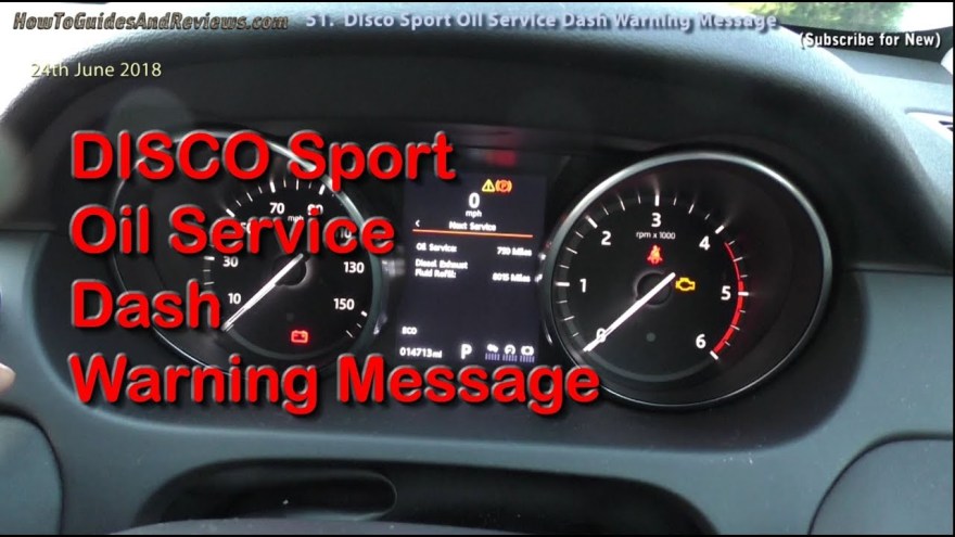 Picture of: Land Rover Discovery Sport Oil Service Dash Warning Message ()