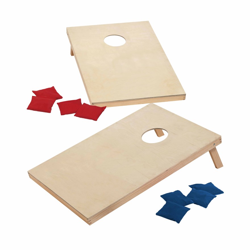 Picture of: MD Sports  inch Solid Wood Cornhole Set with All-Weather Bean Bags