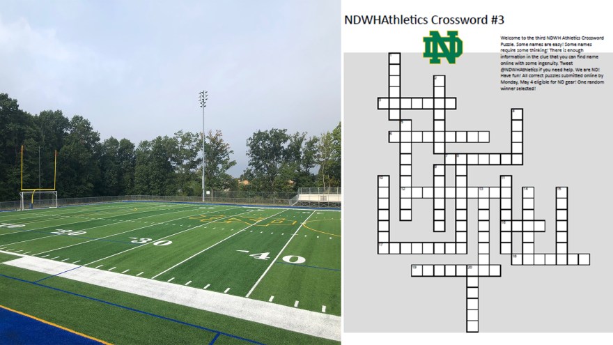 Picture of: NDWHAthletics Crossword Puzzle # Released – Notre Dame High