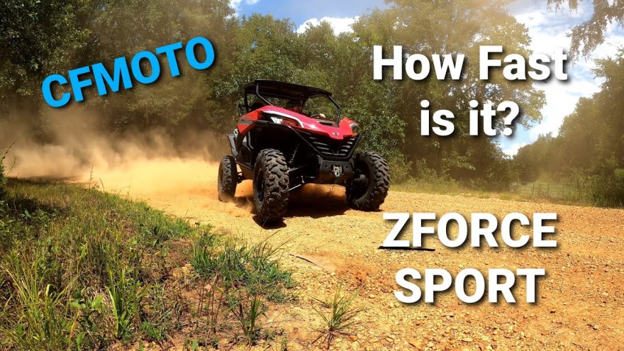 Picture of: NEW CFMOTO ZFORCE  Sport Top Speed & Acceleration -6MPH