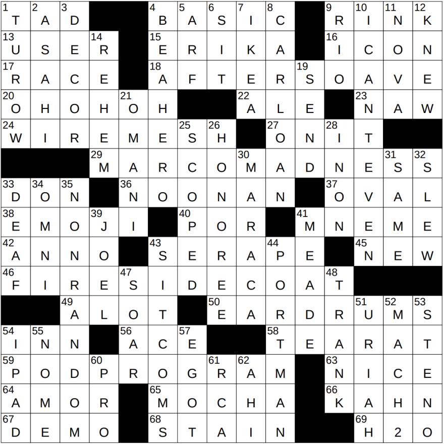 Picture of: – NY Times Crossword  Jul , Thursday – NYXCrossword