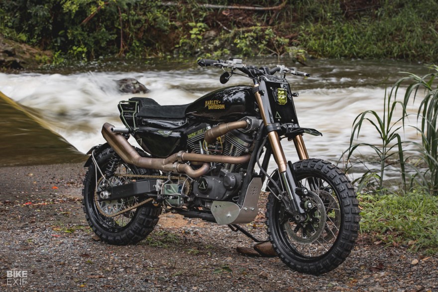 Picture of: Purpose Built Moto turns the Sportster into a dual sport  Bike EXIF