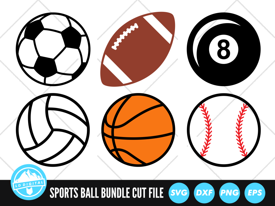 Picture of: Sports Ball Bundle SVG Files Grafik Von lddigital · Creative Fabrica