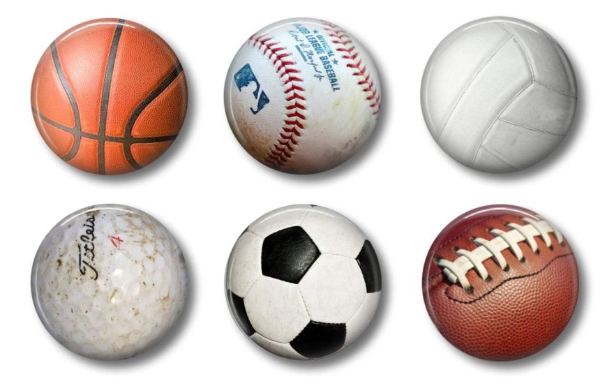 Picture of: Sports Magnets – Locker Magnets for Boys – Football, Basketball, Soccer,  Volleyball, Golf, Baseball