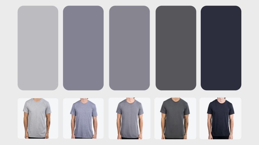 Picture of: T-Shirt Color Palette: Shades of Gray  Real Thread