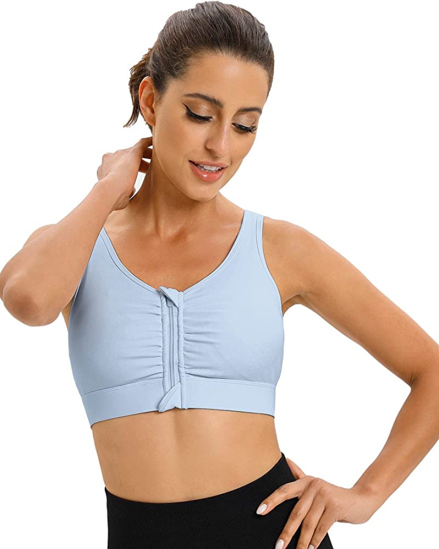 Picture of: Zip Front Closure Surgical Sports Bra, Post Breast Surgery