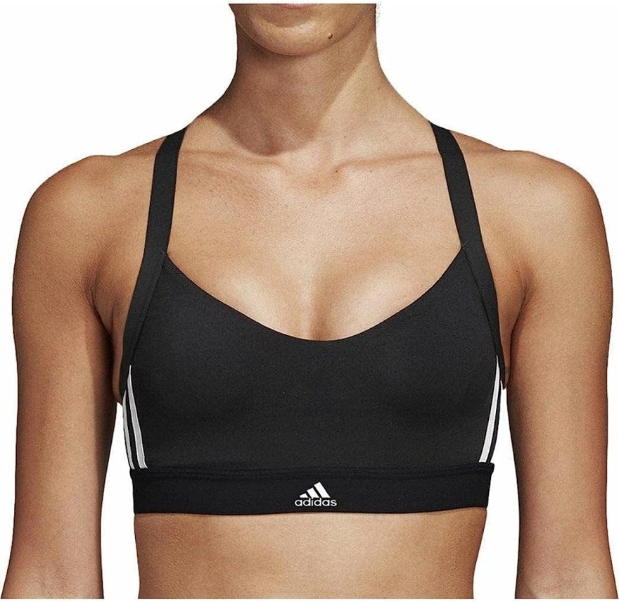 Picture of: adidas Women’s All Me -stripe sports bra : Amazon