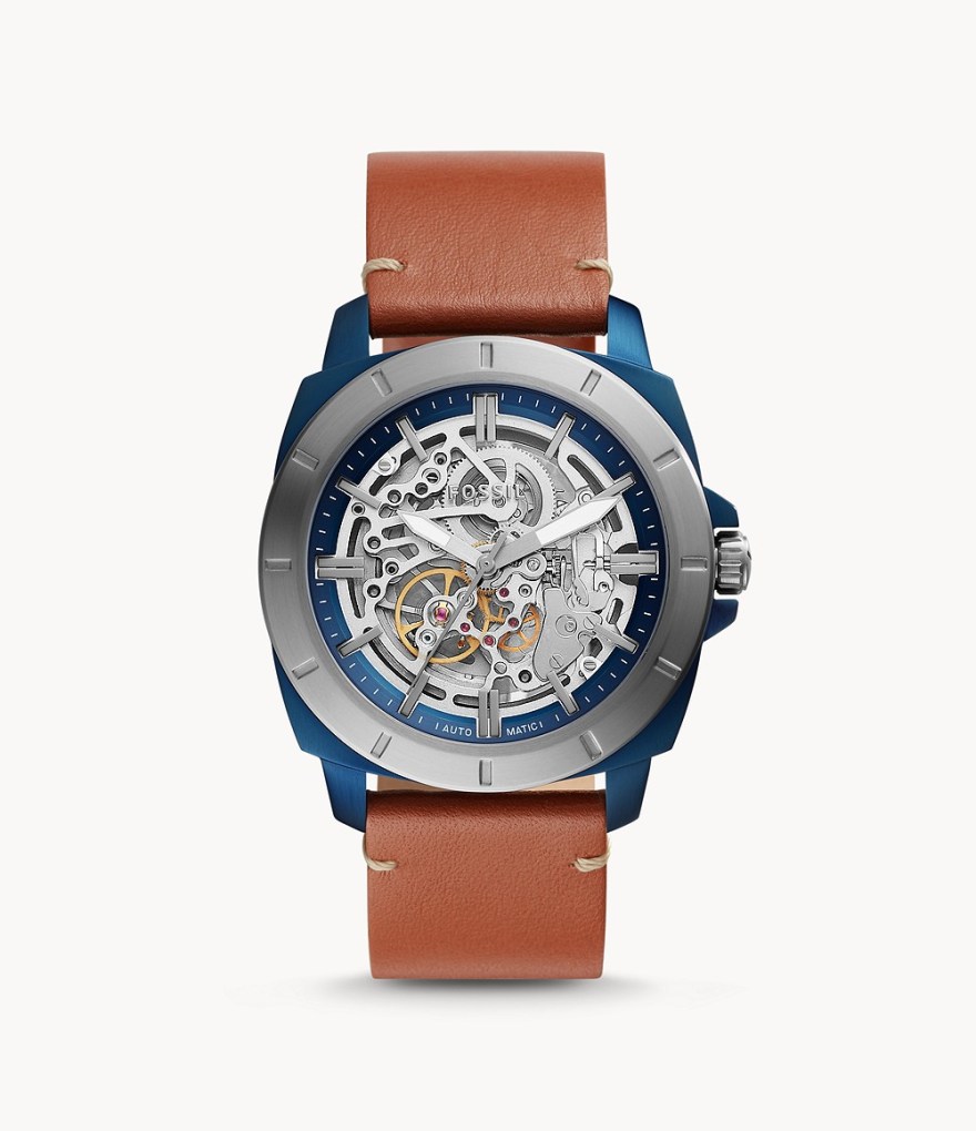 Picture of: Privateer Sport Mechanical Luggage Leather Watch – BQ – Fossil