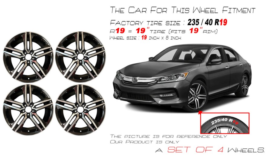 Picture of: ” Set of  x  spoke Alloy Wheels for HONDA ACCORD   Mach