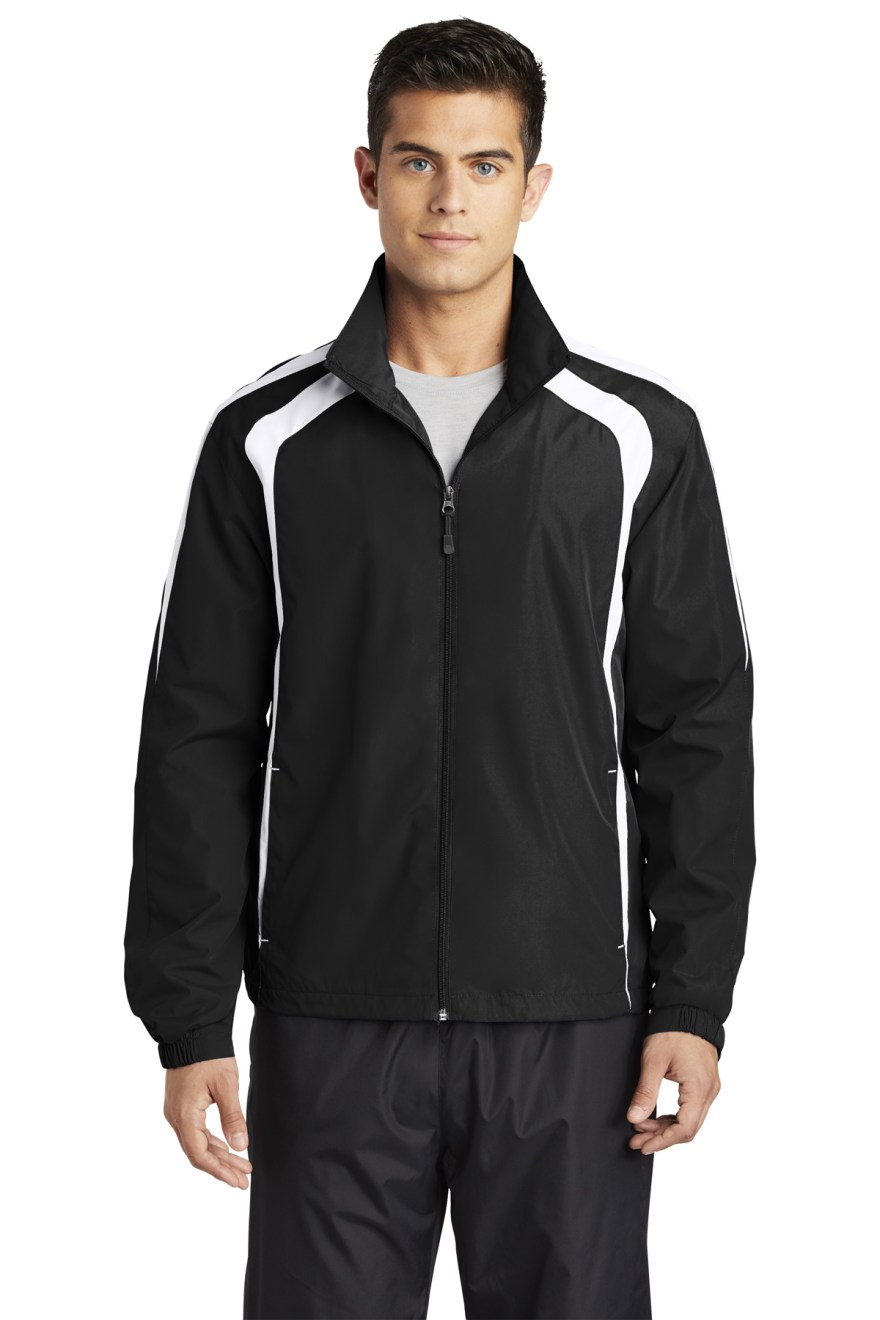 Picture of: Sport-Tek Colorblock Raglan Jacket  Product  SanMar