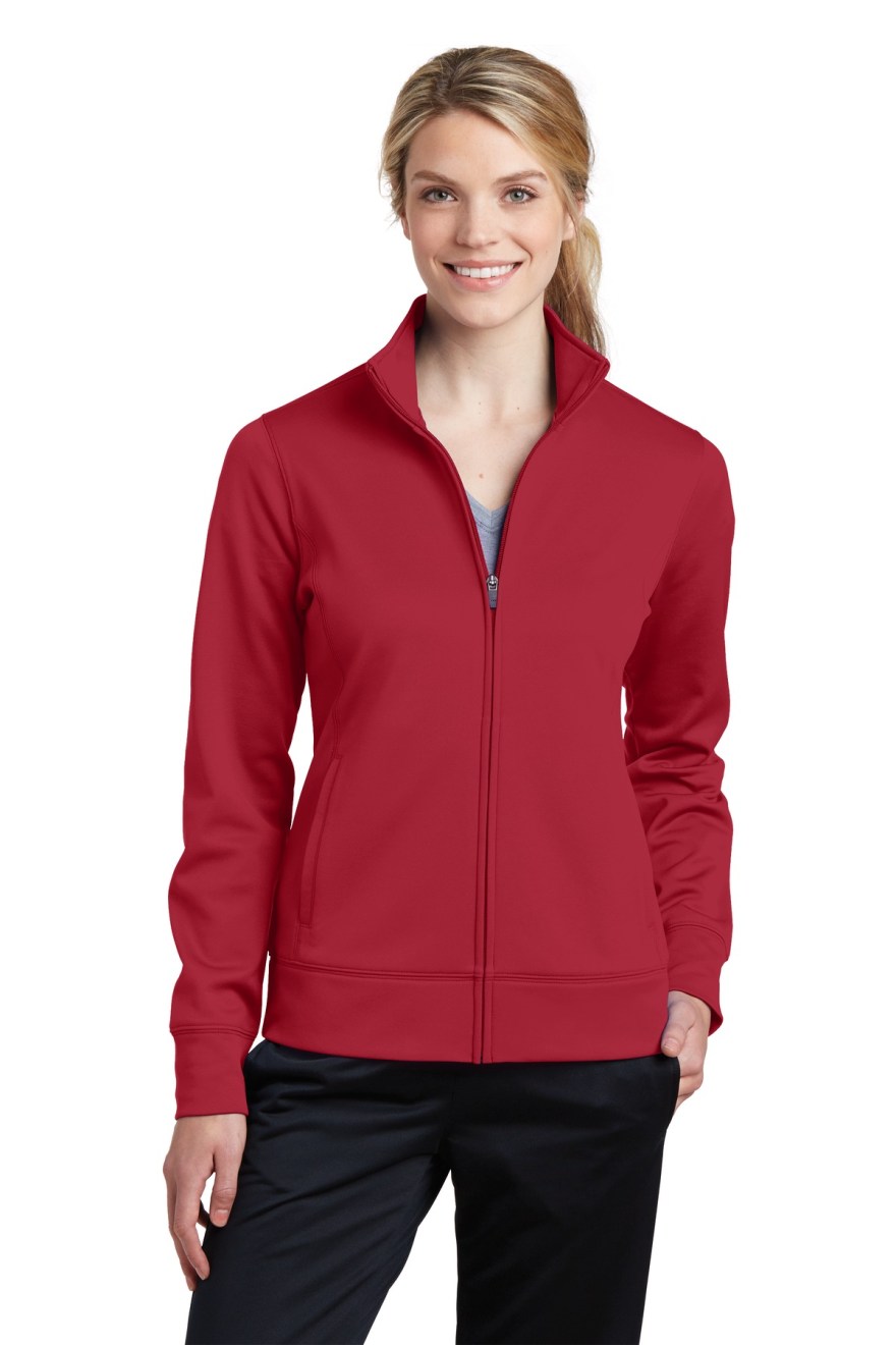 Picture of: Sport-Tek Ladies Sport-Wick Fleece Full-Zip Jacket