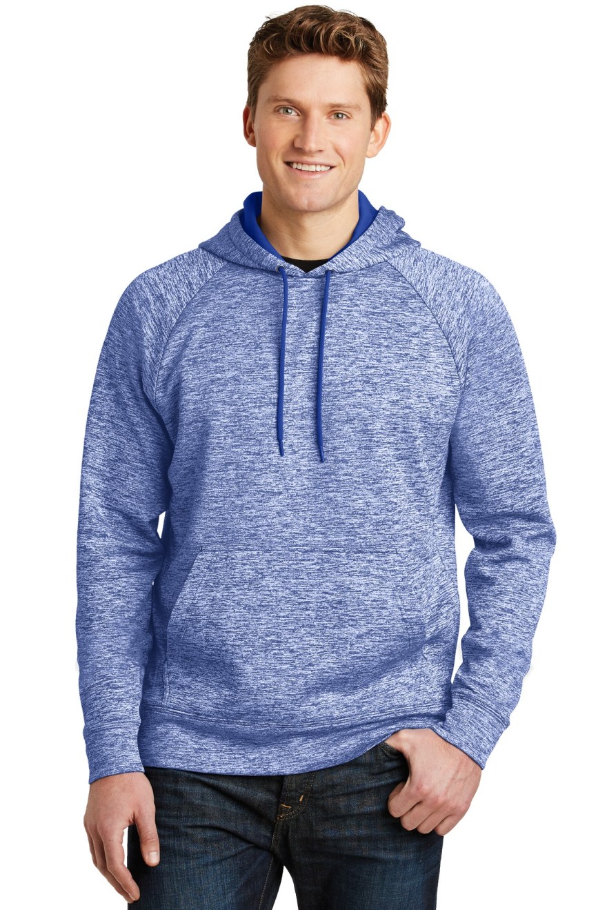 Picture of: Sport-Tek PosiCharge Electric Heather Fleece Hooded Pullover-M
