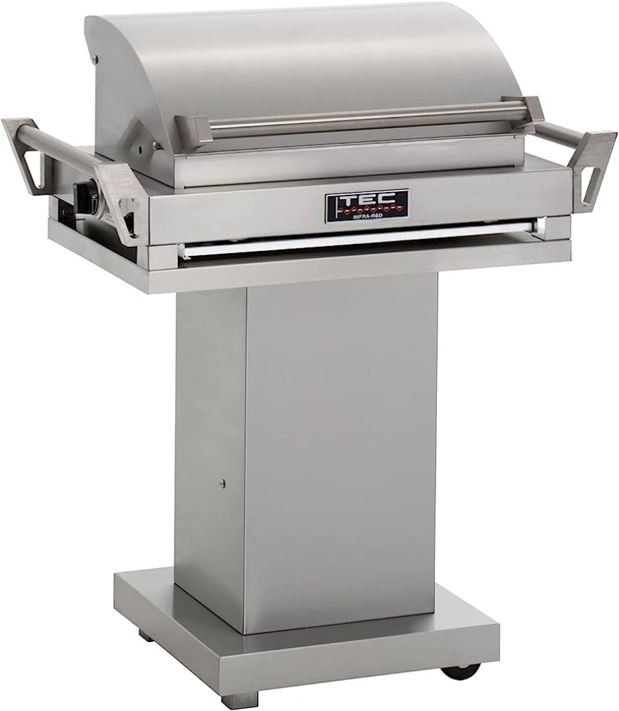 Picture of: TEC G-Sport FR Propane Gas Grill On Stainless Steel Pedestal