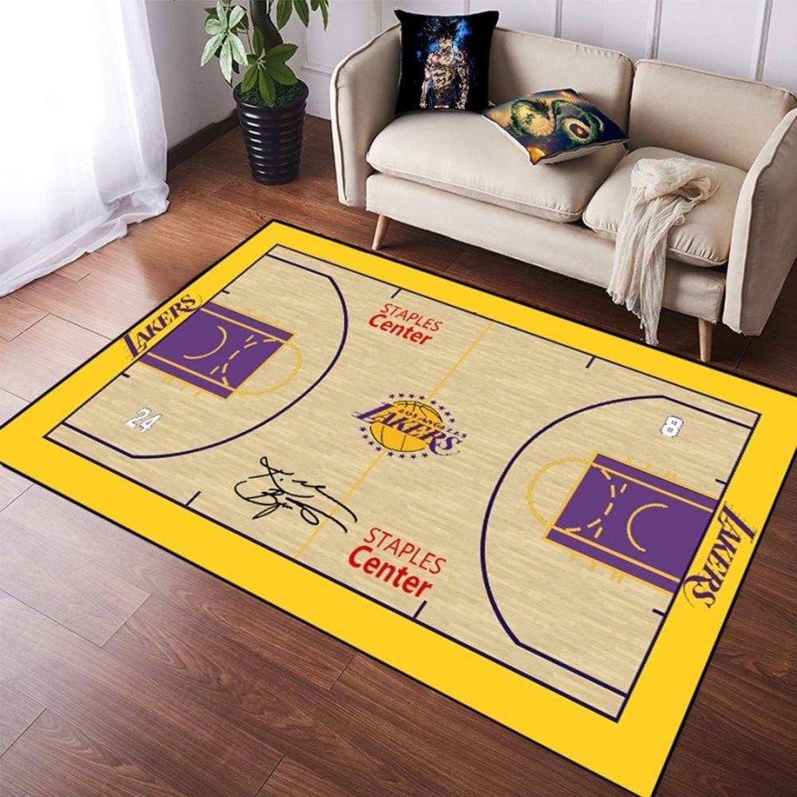 Picture of: WANZIJING Carpet underlay Lakers basketball court doormat rugs