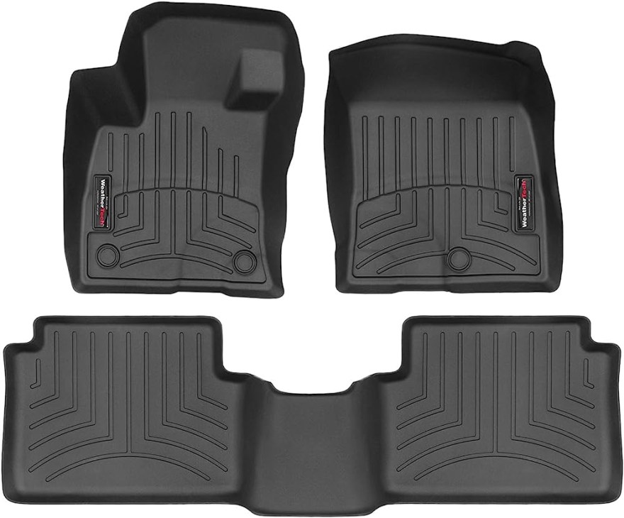 Picture of: Weathertech Tailored Car Floor Mats Compatible with Ford Bronco (Carpet)  –  Black  st and nd Row