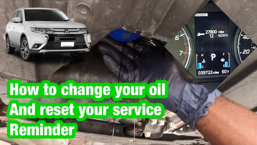 Picture of: Oil change and maintenance reset on a Mitsubishi outlander